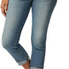 Gold Women's Mid-Rise Slim Fit Capris