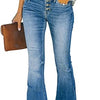 Women's Flare Bell Bottom Jeans High Waisted