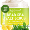 Exfoliating Lemon Oil Dead Sea Salt Deep-Cleansing Face & Body Scrub