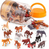 60 Pcs Wild Creatures Tube – Realistic Mini Animal